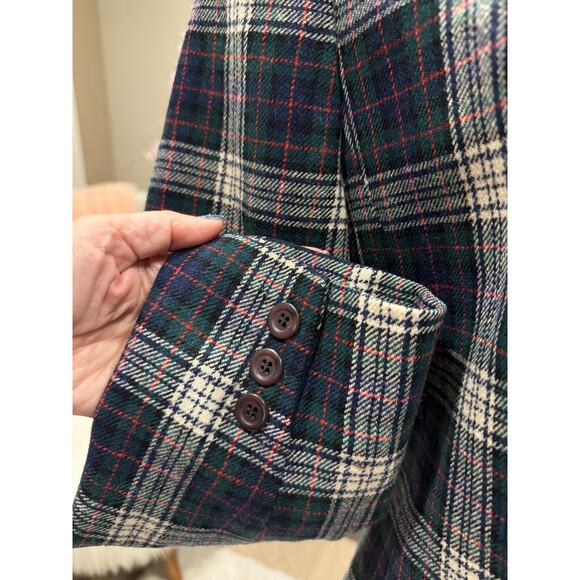 MSRP $329 Vintage Pendleton 100% Virgin Wool Plaid Blazer Size 10 | QUICK SHIP - Picture 4 of 9